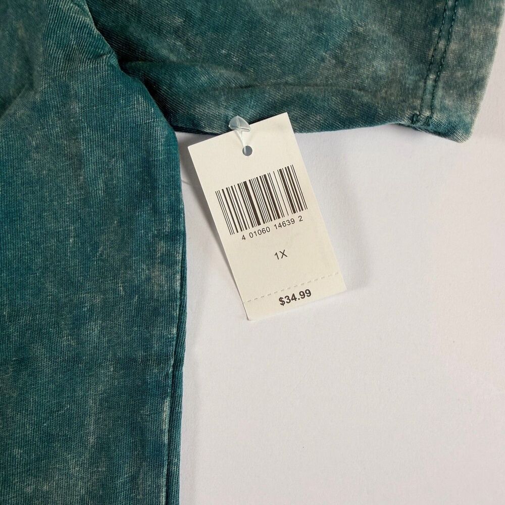 Disney World 4 Parks Icon Shirt 1X NWT Teal Acid Wash Most Magical Place Earth - Picture 3 of 6